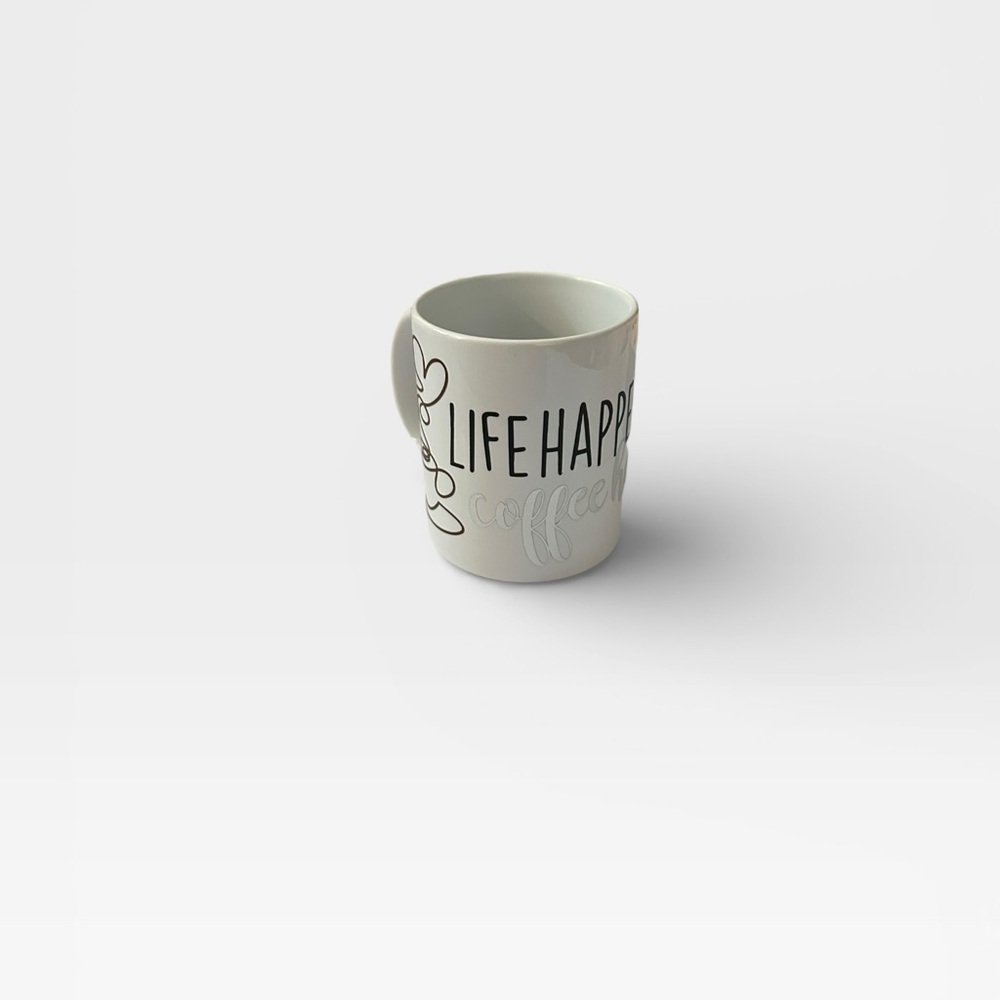 11oz Life Happens Coffee Helps Mug - Picture 2 of 5